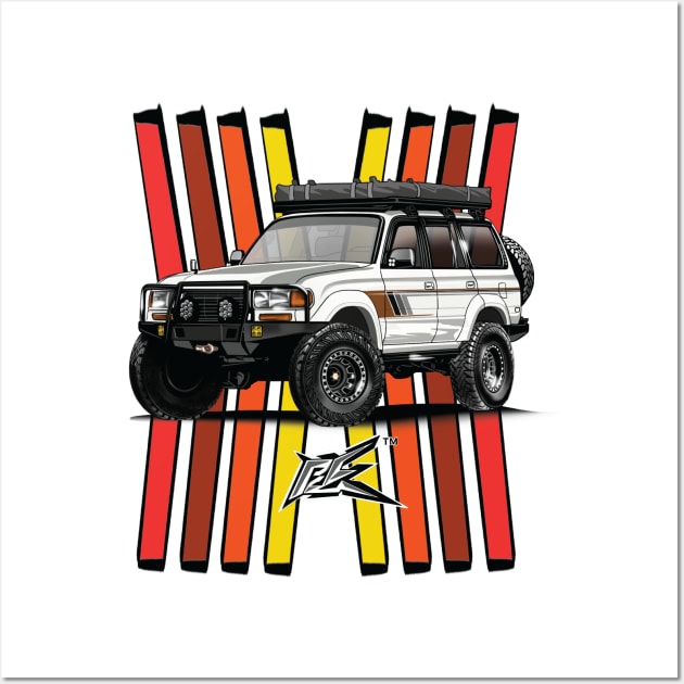 toyota landcruiser lc80 Wall Art by naquash